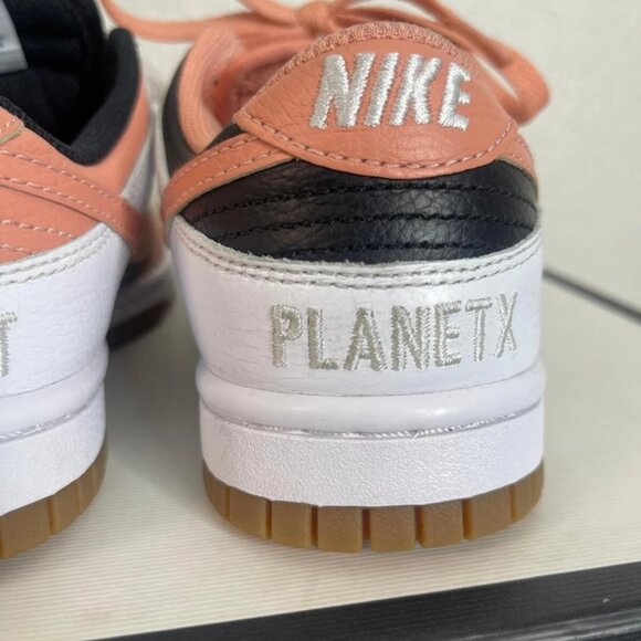 Nike Dunk Low FN0569-900 White Pink Leather Sneaker Lace up Kids Size 4.5 US - Picture 10 of 11